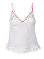 Playboy Red & White Chiffon Camisole