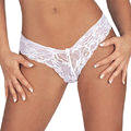 Hen Night HQ Daring Lacy Thong - White One size