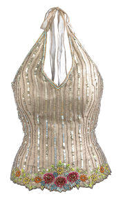 Aftershock Silk Halterneck Top