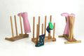 UK Made, Outdoor, Fully Weatherproof, Solid Oak Boot Racks for the Garden