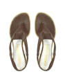 Alberto Gozzi Dark Brown Leather Thong Sandal Shoes