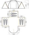 Vango Colorado 600 DLX, 6 berth Family Dome Tent, GREAT VALUE FAMILY DOME TENT