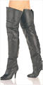 Thongs n Things - Pleaser Legend 8868 Thigh High Leather Boots Black
