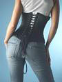 Vollers Black Satin Waist-Nipper