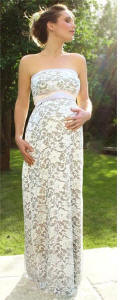 Full Length Oyster Wedding Gown