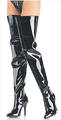 Thongs n Things - Pleaser Seduce 4010 Thigh High Boots Black Patent