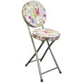 Playboy Metallic Silver Folding Chair re