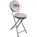 Playboy metallic silver folding chair (I