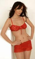 Red Bra Set